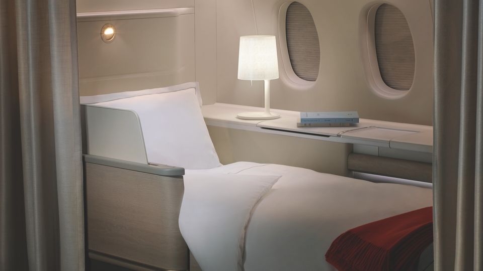 Air France's elegant 777 La Premiere first class.