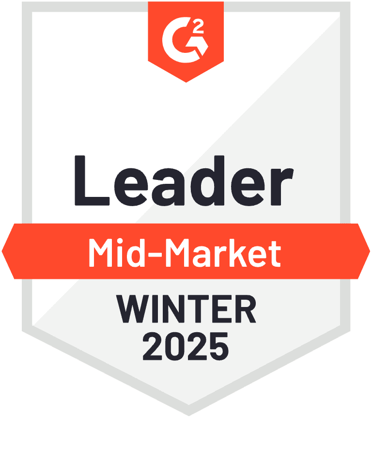 Agorapulse Leader Mid Market winter 2025 on g2